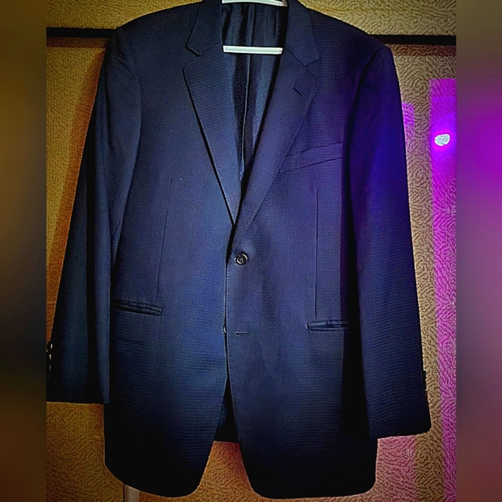 Gucci navy micro square blazer
